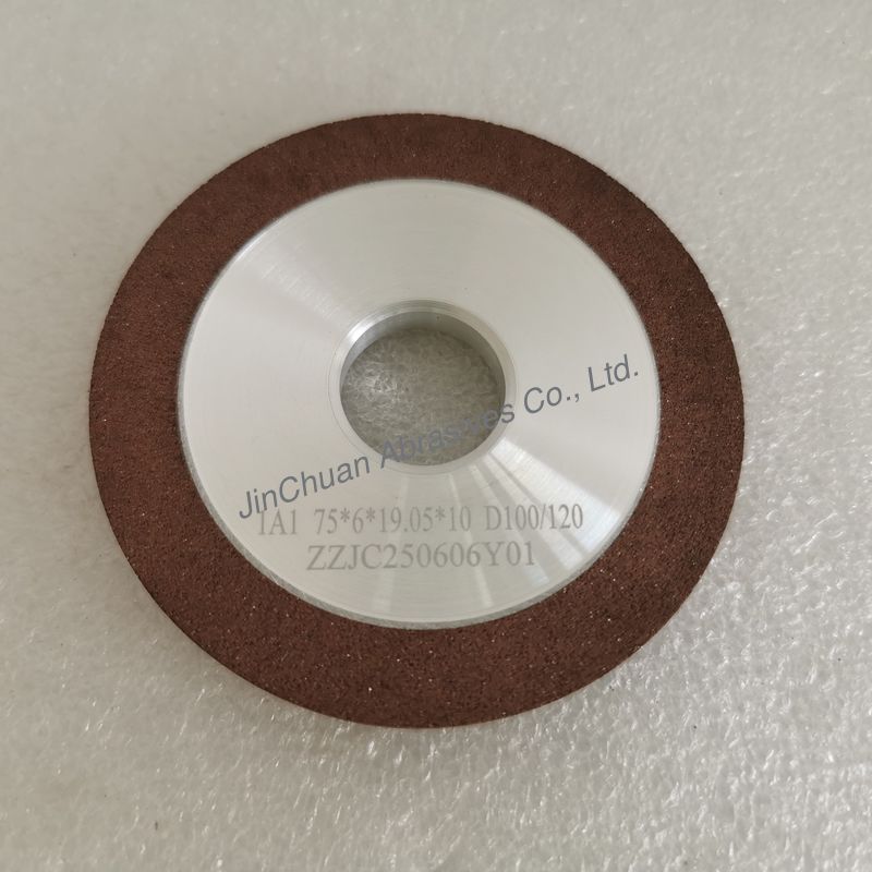 1A1 75*6*32*19.05*10mm  D100/120 Resin Bond Diamond Grinding Wheel