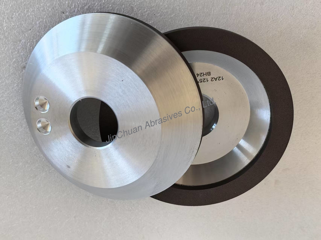 12A2 Resin Bond Diamond Dish Wheels For Cemented Carbide Sharpening Grinding Disc