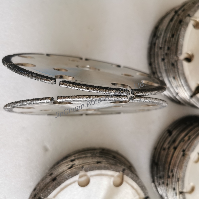 145mm*4.8mm*16mm*6mm B80/100 Electroplated CBN Cyclone Grinding Wheel For Chain SawSaws