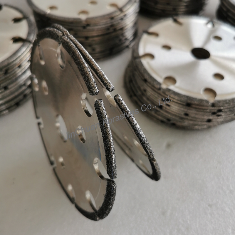 145mm*4.8mm*16mm*6mm B80/100 Electroplated CBN Cyclone Grinding Wheel For Chain SawSaws