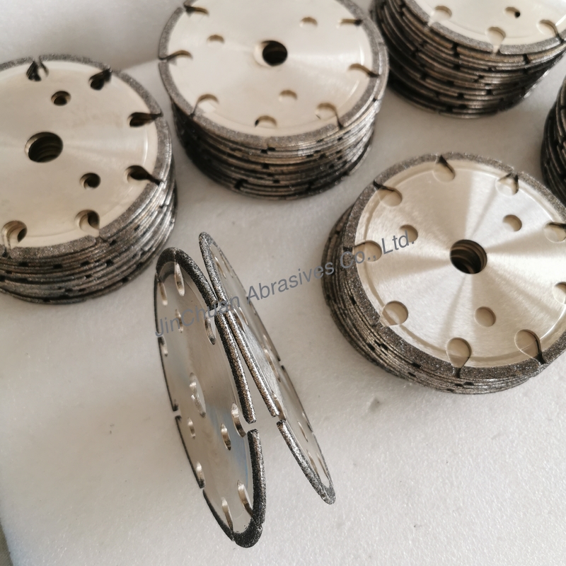 145mm*4.8mm*16mm*6mm B80/100 Electroplated CBN Cyclone Grinding Wheel For Chain SawSaws