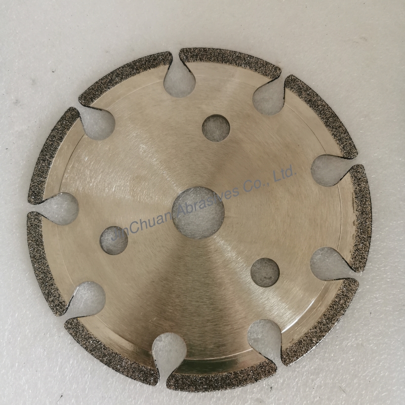 145mm*4.8mm*16mm*6mm B80/100 Electroplated CBN Cyclone Grinding Wheel For Chain SawSaws