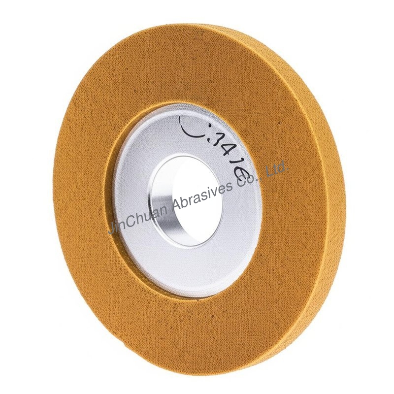 Steel Base Cylindrical CBN Sharpening Wheels For Bandsaw Blade Sharpening Wheel Amber Color