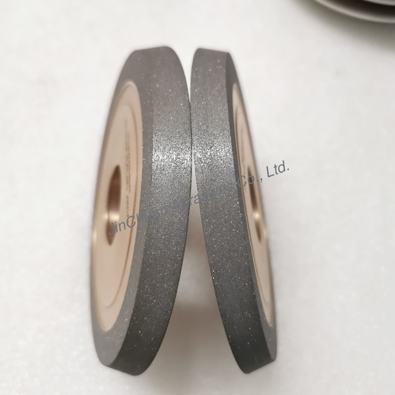 Resin And Metal Hybrid Bond Hybrid 1V1/20° 125*10*31.75*10mm D91 Diamond Grinding Wheel  Higher Efficiency, Longer Life And Shape Retention