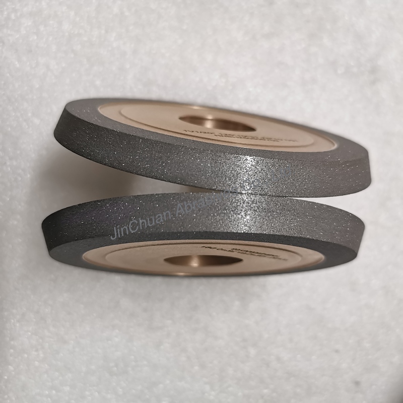 Resin And Metal Hybrid Bond Hybrid 1V1/20° 125*10*31.75*10mm D91 Diamond Grinding Wheel  Higher Efficiency, Longer Life And Shape Retention