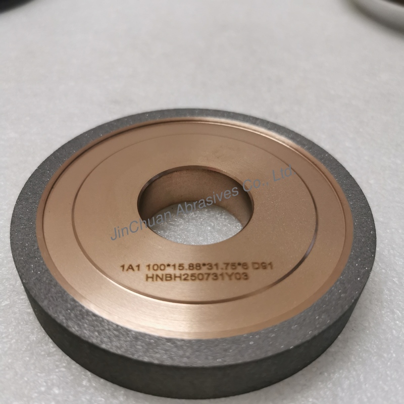 Resin And Metal Hybrid Bond Hybrid 1A1 100*15.88*31.75*6mm D91 Diamond Grinding Wheel  Higher Efficiency Longer Life