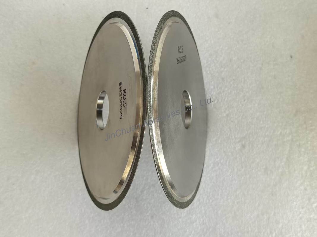 R0.5 Round Profile Wheel As Electroplated Diamond Grinding Wheels For Tungsten Carbide