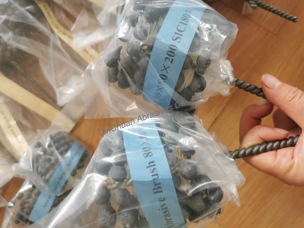 SIC Brush As Honing Brush For Polishing debris Silicon Carbide Abrasive  brush
