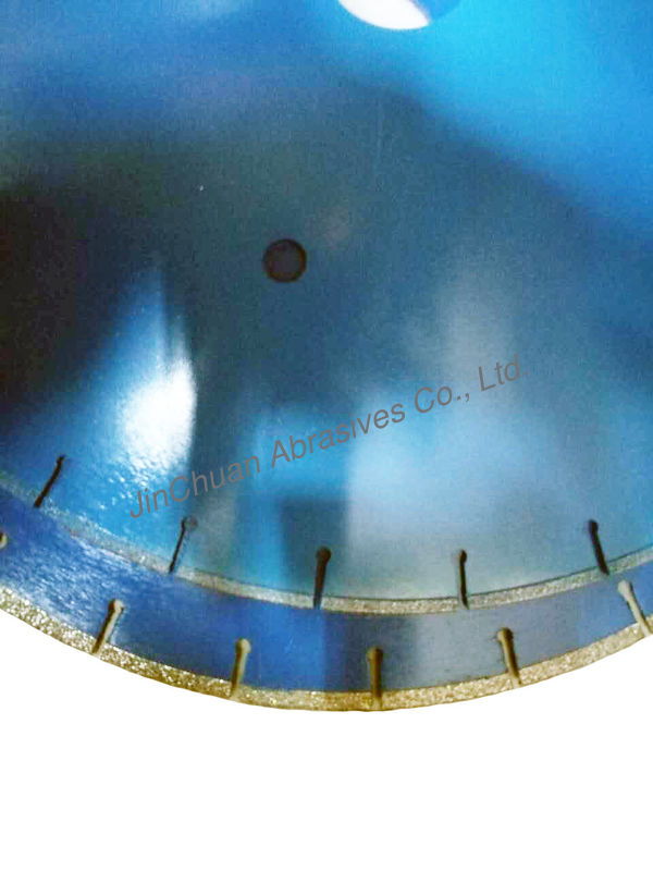 Stone Blue Electroplated Diamond Blade Resin Bonded High Machining Accuracy