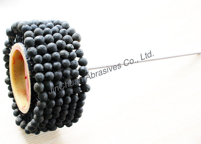 Silicon Carbide Ball Polishing Honing Brush/ Steel Handle Twisted Flexible Grinding Brush