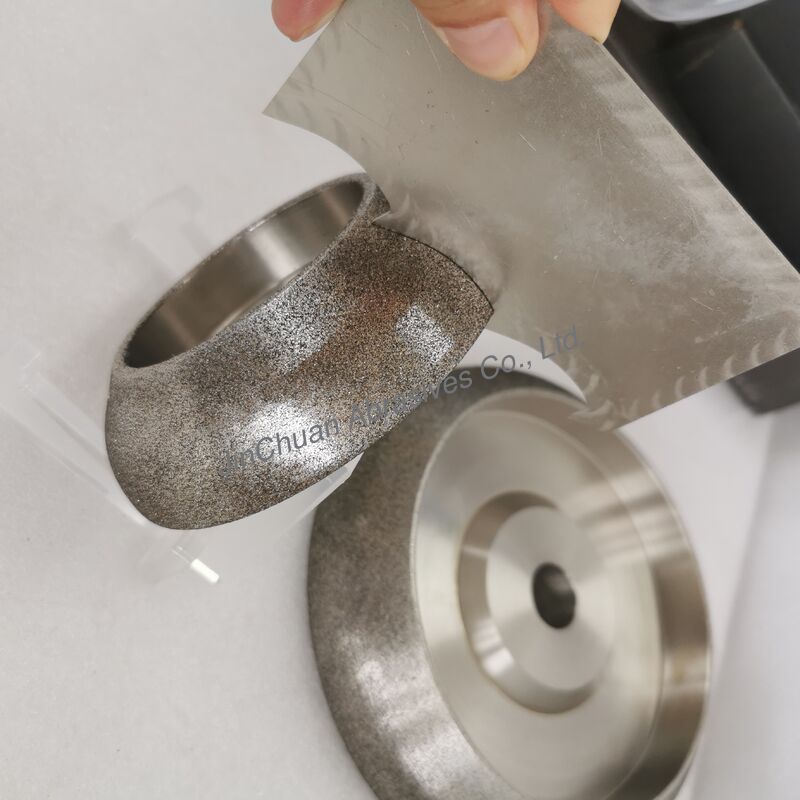 Customizable Electroplated CBN Sharpening Wheel for Woodworking Band Saw Blade Grinding