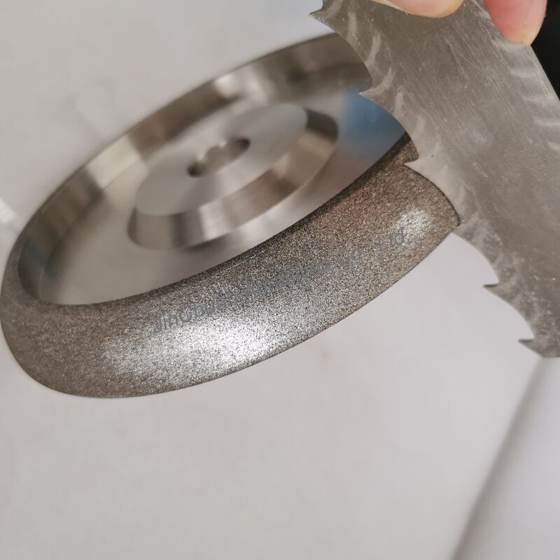 Electroplated CBN Sharpening Wheel with Tooth Pitch 22mm and Inner Hole 25.4mm for Band Saw Blade