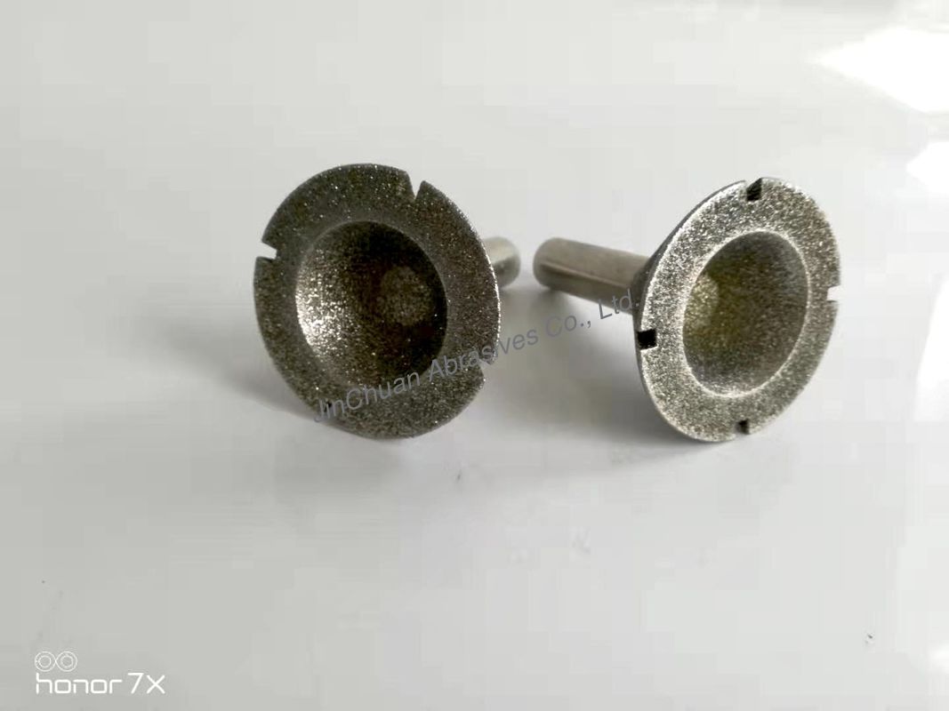 Conical Length 35mm Width15mm Diamond Grinding Head 100 Grit Abrasion Resistance