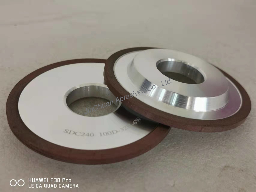 100mm 3A1 Flat Arc Diamond Grinding Wheel Resin Bonded For Circular Saw Blade