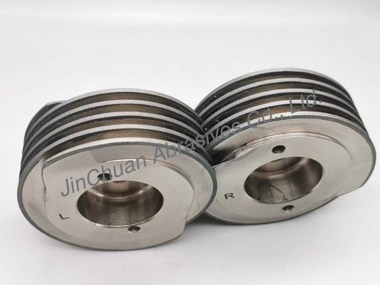 Electroplated Bonded Cbn Helical Wheels 99.06*38.1*15.93mm For Grinding Scissors