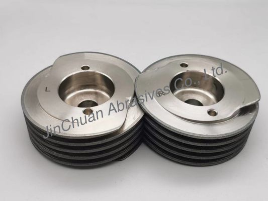Electroplated Bonded Cbn Helical Wheels 99.06*38.1*15.93mm For Grinding Scissors