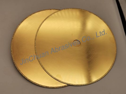1A1R Electroplated Diamond Grinding Wheel 210*0.8*20*2mm D50/60 Cutting