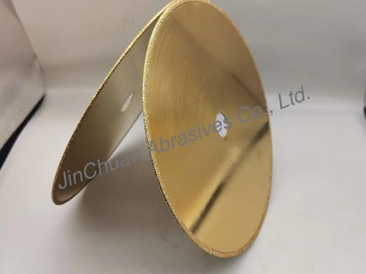 1A1R Electroplated CBN Diamond Grinding Wheel 210*0.8*20*2mm With Titanic