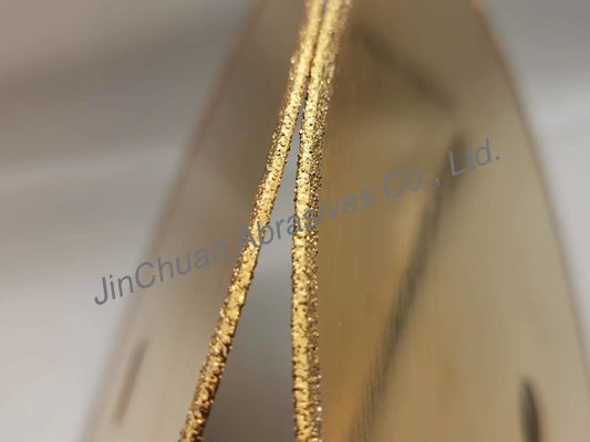 1A1R Electroplated CBN Diamond Grinding Wheel 210*0.8*20*2mm With Titanic