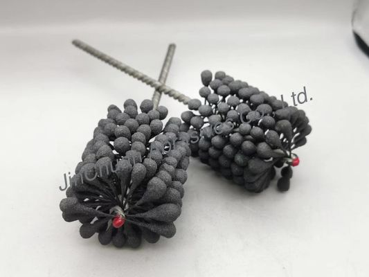60*80*200 Cylinder Silicon Carbide Flexible Honing Brush 600 Grit