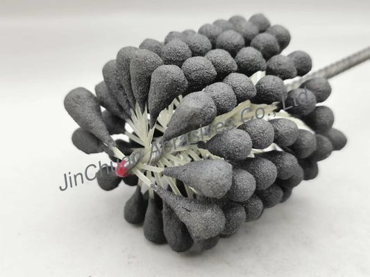 80*80*200mm Flexible Honing Brush Cubic Boron Nitride 80 Grit