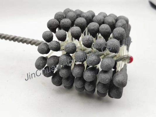 80*80*200mm Flexible Honing Brush Cubic Boron Nitride 80 Grit