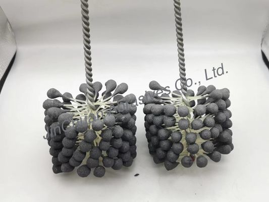 100*80*200mm Cylinder Ball Flexible Honing Brush For Bores Cleaning And Finishing