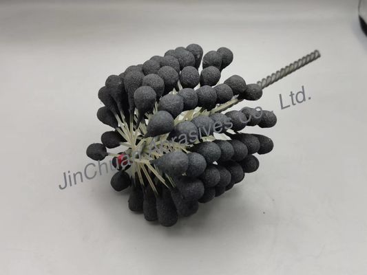 100*80*200mm Cylinder Ball Flexible Honing Brush For Bores Cleaning And Finishing