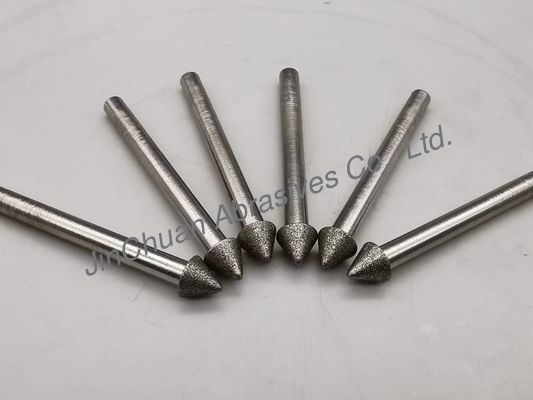 Electro Deposited Tip 1k1w Grinding Mounted Points Diamond Abrasives D126