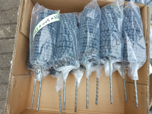 High Efficiency Silicon Carbide Round Honing Brush Abrasives Metal Handle