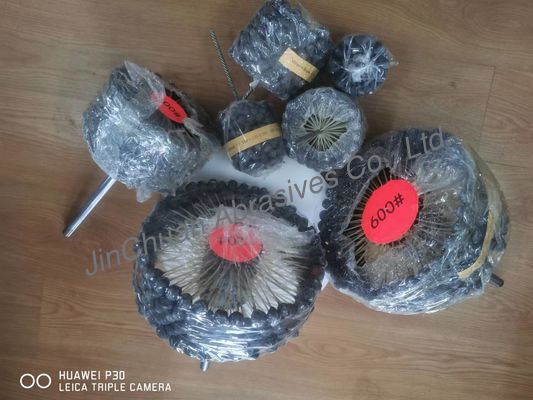 High Efficiency Silicon Carbide Round Honing Brush Abrasives Metal Handle