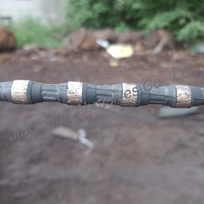 Electroplated Diamond Wire Saw Used For Cutting Steel , Iron