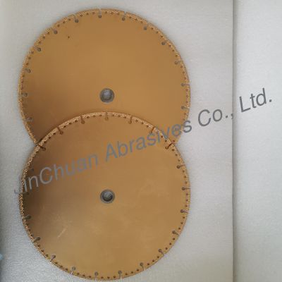 D300mm Diamond Grinding Wheels For Stone Processing With Vacuum Brazed Technology