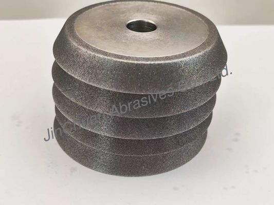 OEM Kind 76.2mm Steel Basebody CBN Sharpening Wheels For Chamfering