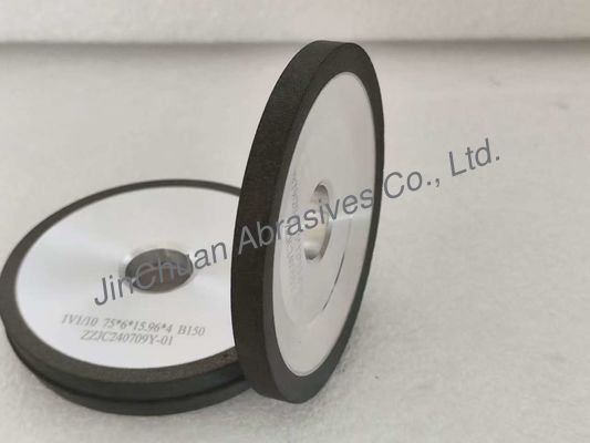Gray CBN Resin Bond Grinding Wheel 1V1 75mm With 10 Degress For Efficiency Gashing