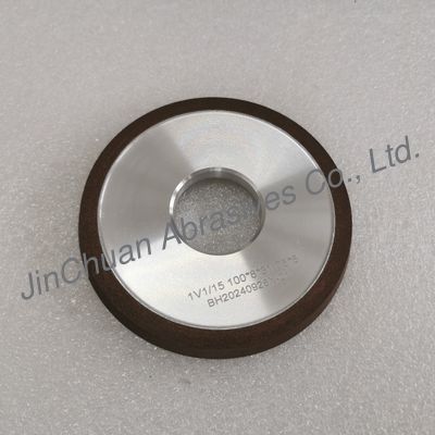 1V1/15° 100*8*31.75*6mm D91  C125 Wet-Grinding Resin Bond Diamond Grinding Wheel