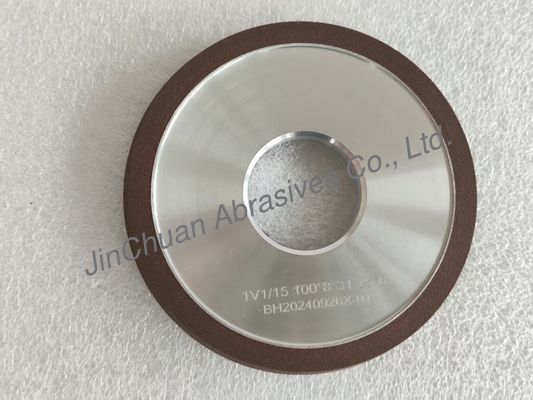 1V1/15° 100*8*31.75*6mm D91  C125 Wet-Grinding Resin Bond Diamond Grinding Wheel