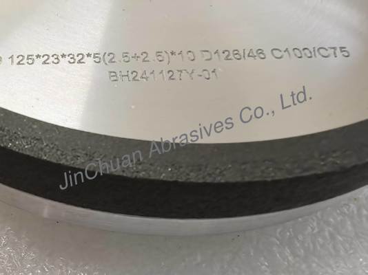 Double Grits 6A9 Diamond Grinding Wheel With 2 Different Grains D126/D46
