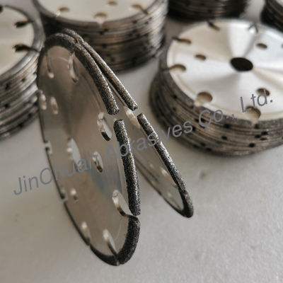 145mm*4.8mm*16mm*6mm B80/100 Electroplated CBN Cyclone Grinding Wheel For Chain SawSaws