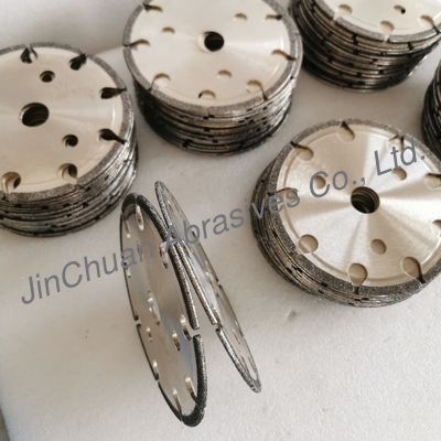 145*4.8*16*6mm B80/100 Electroplated CBN Cyclone Grinding Wheel For Chain SawSaws