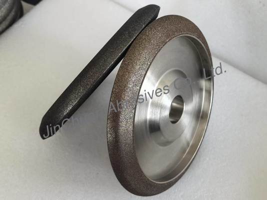 Steel Base Cylindrical CBN Sharpening Wheels For Bandsaw Blade Sharpening Wheel Amber Color