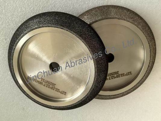 Steel Base Cylindrical CBN Sharpening Wheels For Bandsaw Blade Sharpening Wheel Amber Color