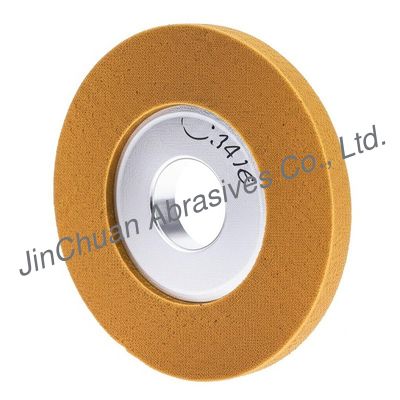 Steel Base Cylindrical CBN Sharpening Wheels For Bandsaw Blade Sharpening Wheel Amber Color