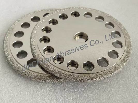 High-Performance Vacuum Brazed Diamond Wheels for Cast Iron Grinding with D40/45 Grit Customizable Shape and Long Lifespan