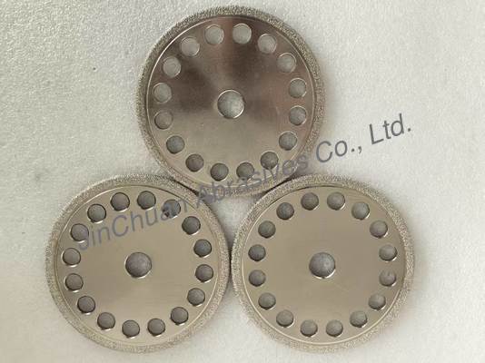 High-Performance Vacuum Brazed Diamond Wheels for Cast Iron Grinding with D40/45 Grit Customizable Shape and Long Lifespan