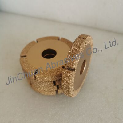 Brazing Diamond Grinding Wheel 76*10*20*10mm D35/40 Suitable For Welding Complex And Precision Structures.