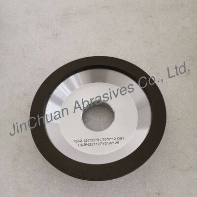 12A2 Resin  Bond Diamond Grinding Wheel  125*25T*31.75*6*12mm D91 Wet Grinding