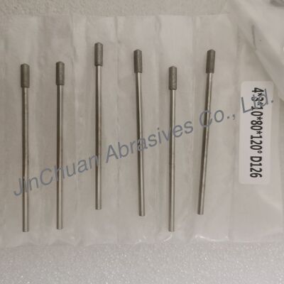 Custom-Made 4*3*10*80mm  17°-120° D126 Electroplated Grinding bits For Cemented Carbide