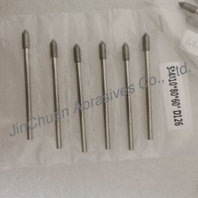 Custom-Made 5*4*10*80mm  30°-120° D126 Electroplated Grinding Bits For Cemented Carbide