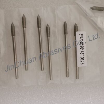 Custom-Made 5*4*10*80mm  30°-120° D126 Electroplated Grinding Bits For Cemented Carbide